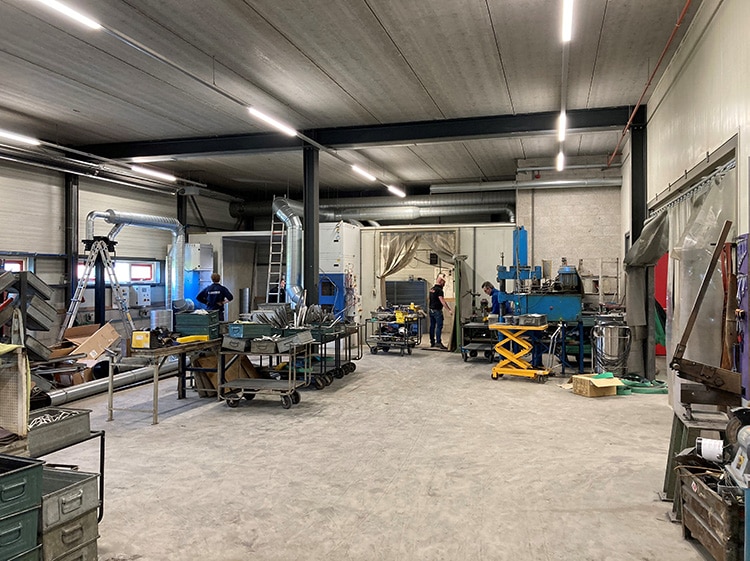 Verbouwing werkplaats