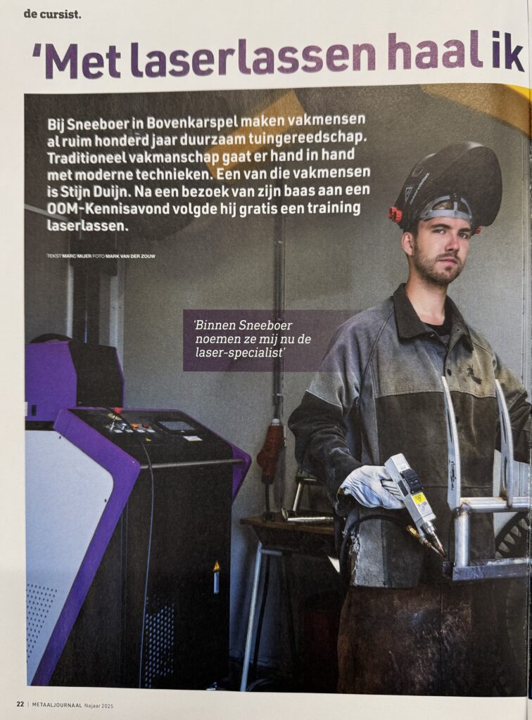 Spotlight op Stijn Duijn – vakmanschap en innovatie in laserlassen bij Sneeboer